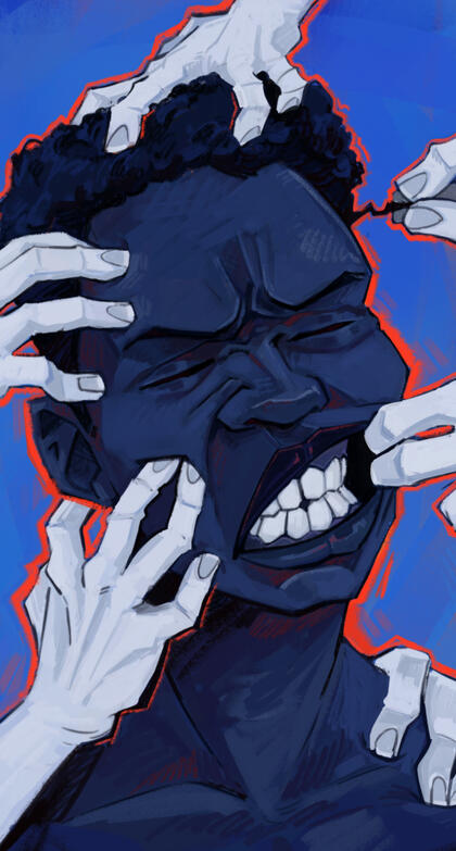 an exemple of a fully shaded illustration with multiple characters