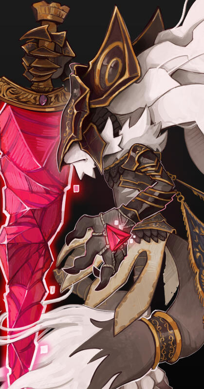 an exemple of a fully shaded illustration with multiple characters